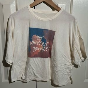 Old Navy ‘the universe provides’ crop top